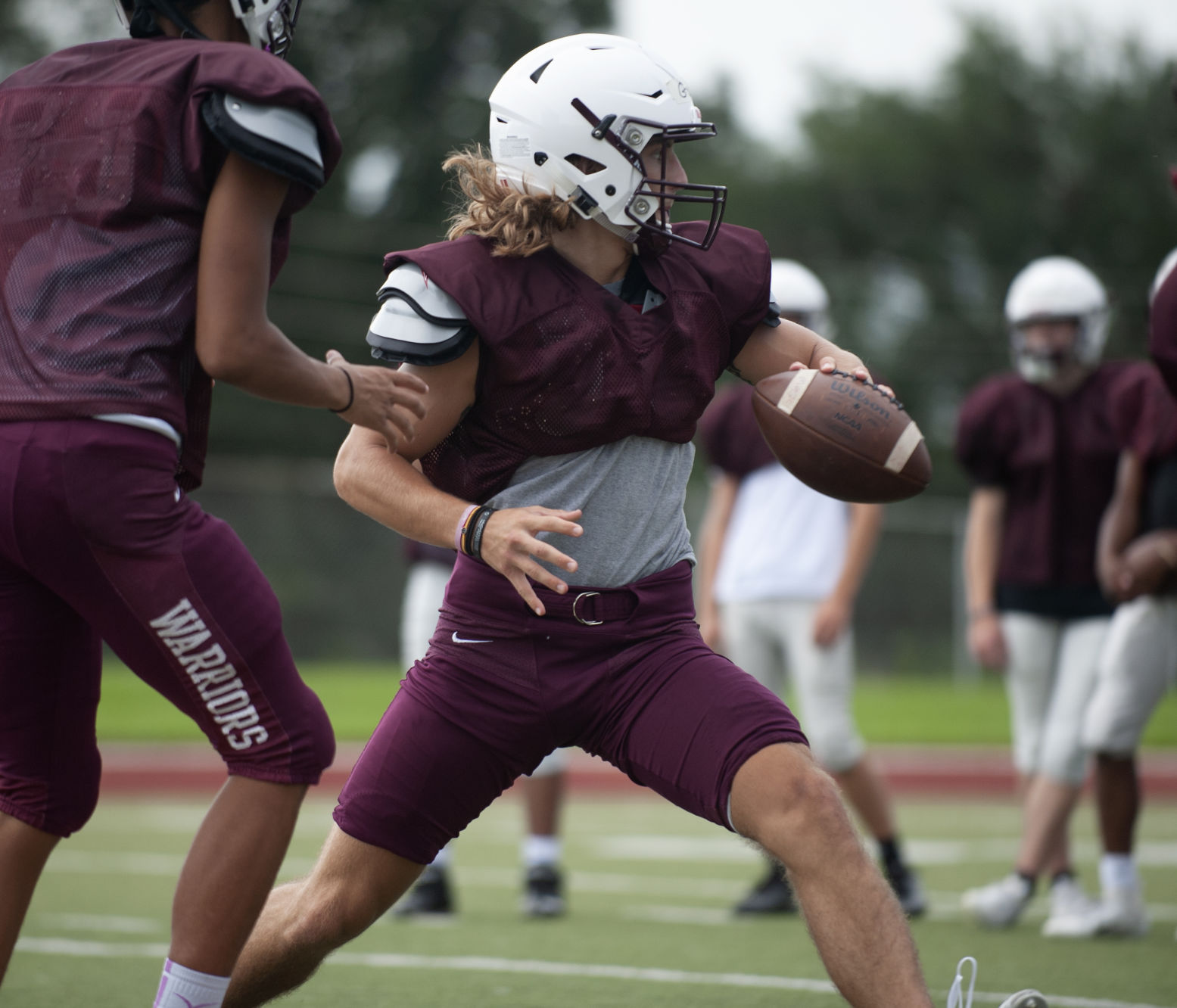 St. Charles West football practice